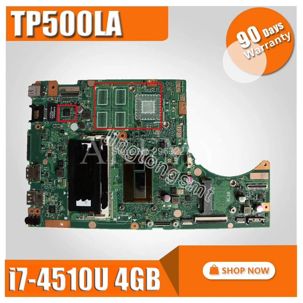 TP500LA материнская плата REV2.0 i7-4510U 4 ГБ для For Asus TP500L TP500LN ноутбука | Компьютеры и офис