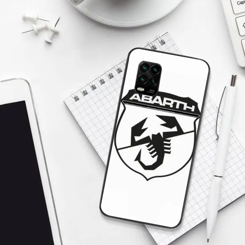 

Italy Sports Car Abarth Logo Soft Phone Cases For Xiaomi 8 9 Se 10 10pro Note 2 3 10 MIX2 S MAX2 3 F1 5X