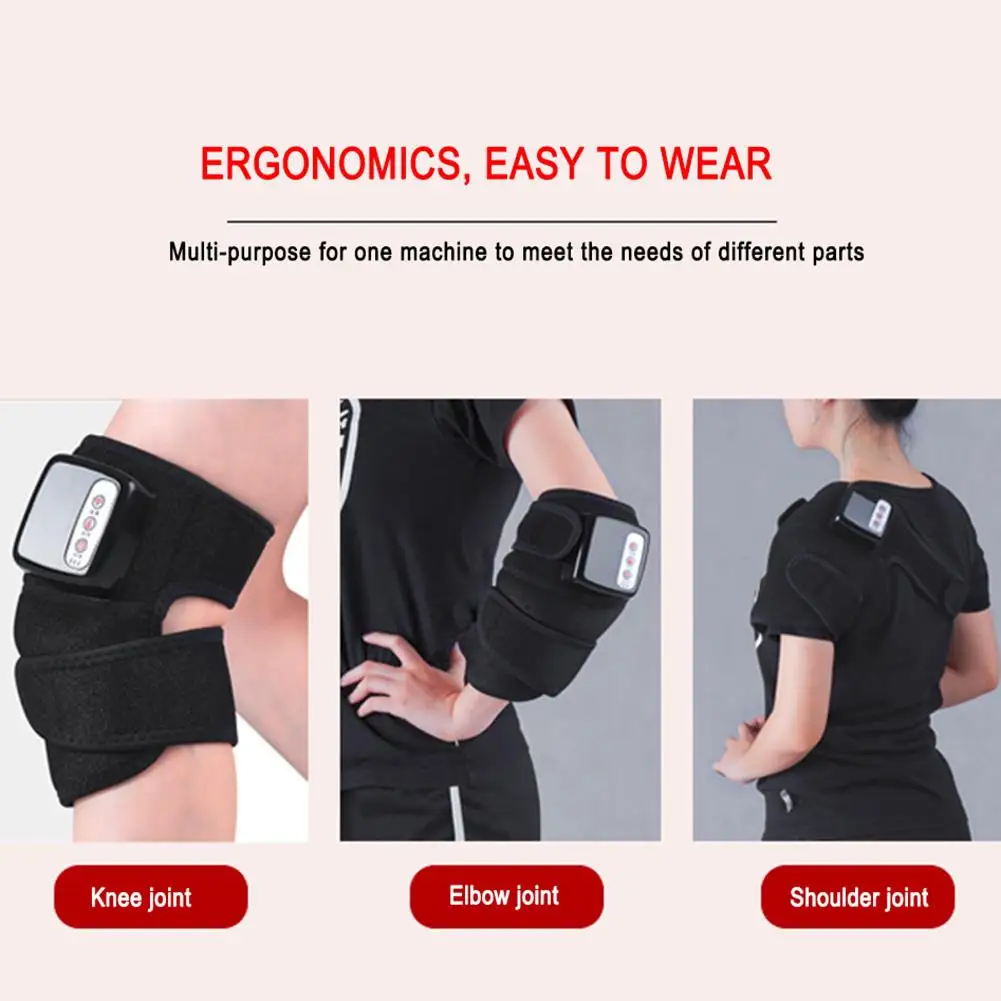 

1PCS Knee Massager Heated Suppor Brace Wrap Vibration Knee Brace Wrap Heating Massage For Pain Relief