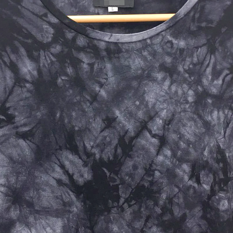 Модный дизайн пошива в британском стиле мужская длинная футболка с крашеным