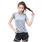 2 шт.компл. женский спортивный костюм для занятий йогой спортивный комплект для тренажерного зала, тренировки, Детская рубашка с короткими рукавами, фитнес укороченный топ + юбка с высокой талией энергии бесшовные шорты