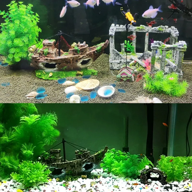 Украшение для аквариума тематическое украшение пиратского ведра укрытие | Дом и