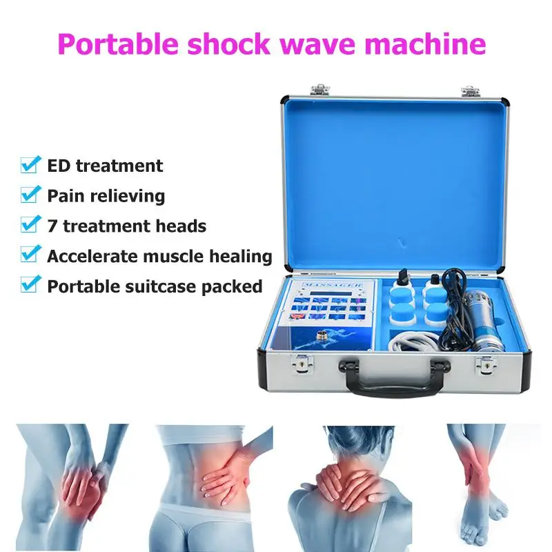 

Top Quality ED Extracorporeal Shock Wave Therapy Equipment Shockwave Machine Pain Relief Massager Host Separable Device