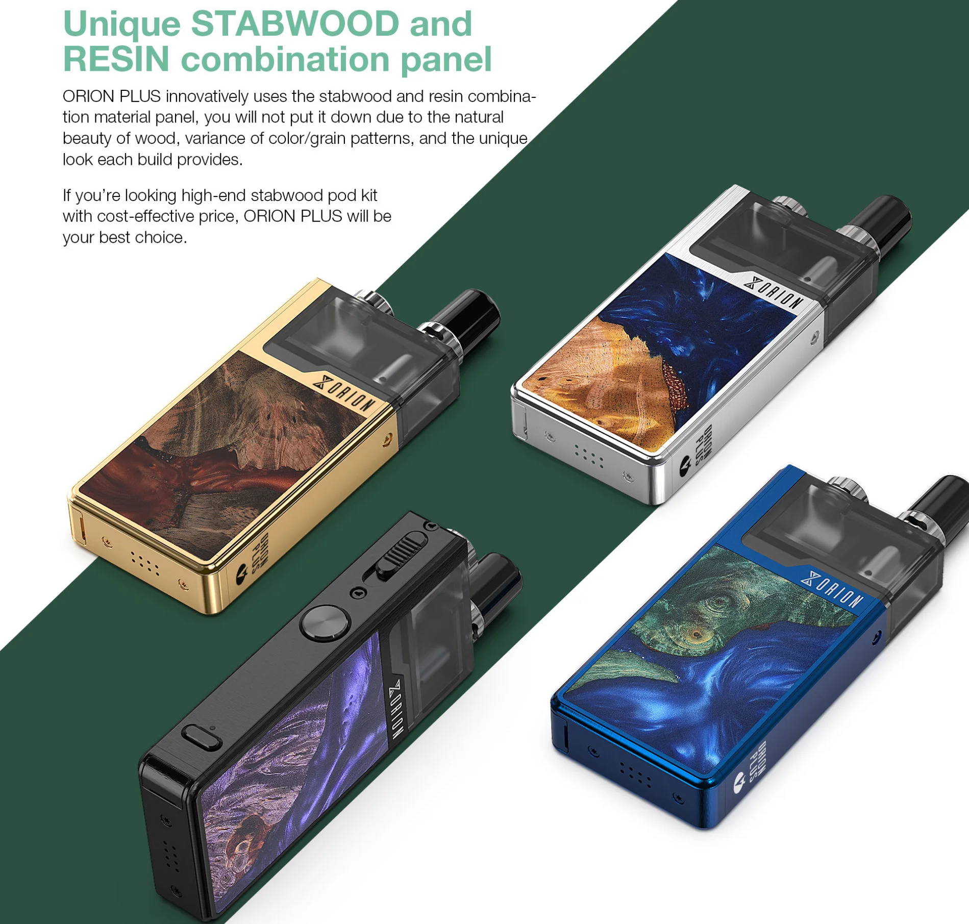 Lost Vape Orion Plus DNA Pod Комплект 2 мл картридж 950 мАч батарея 0.25ohm сетка катушка LostVape электронная сигарета испаритель