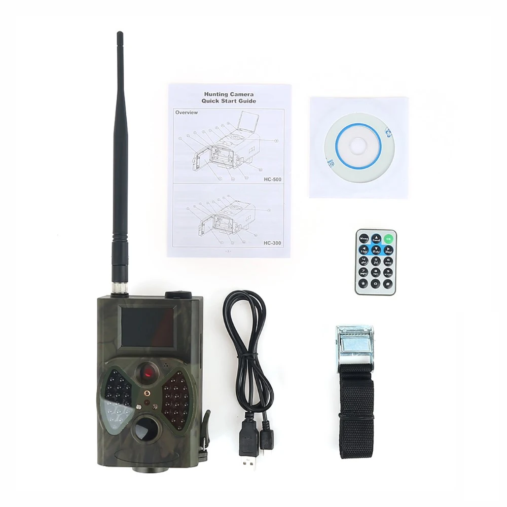

HC300M Hunting Camera GSM 12MP 1080P Photo Traps Night Vision Outdoor Wildlife Infrared Hunting Trail Cameras