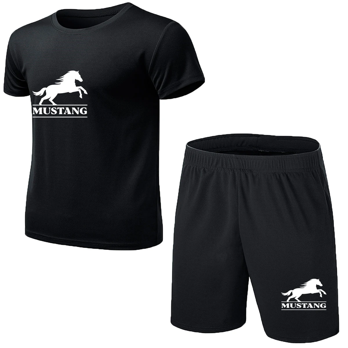 

2 pieces/set of men's sportswear gym fast horse badminton sports running jogging sportswear sports fitness clothing sportswear