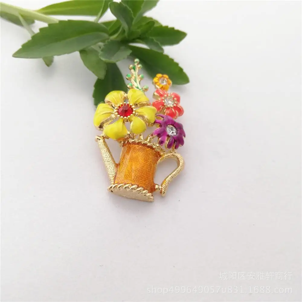 2 шт. женская брошь в виде корзины с цветами|Броши| |