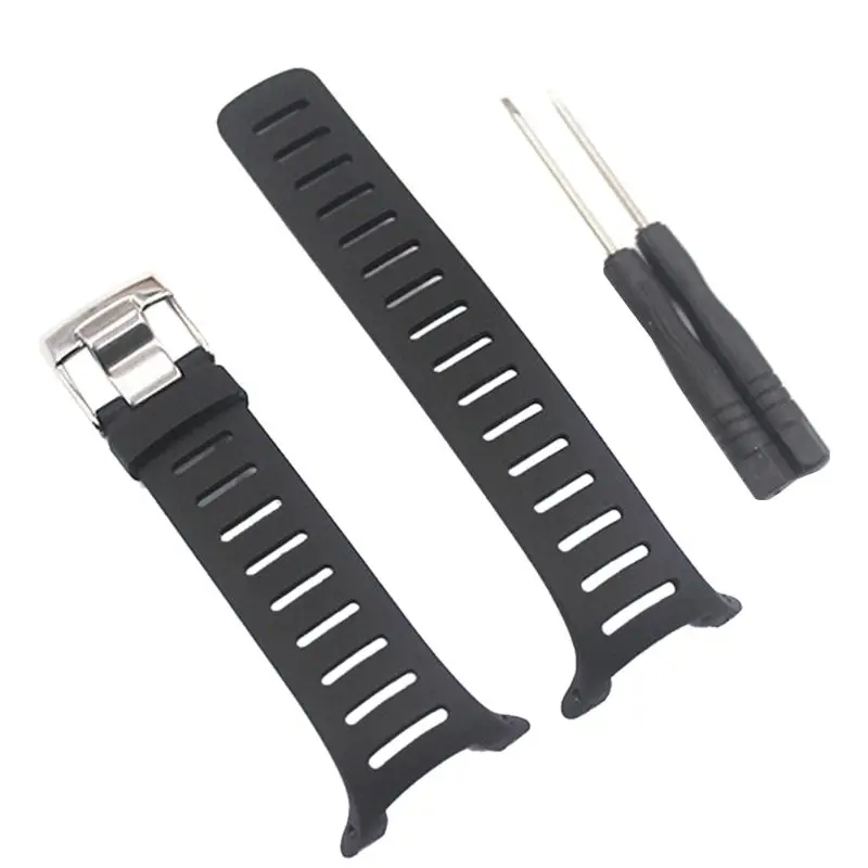 

Soft Soft Rubber Watch Band Metal Buckle Wrist Strap with Screwdrivers for SUUNTO T1 T1C T3 T3C T3D T4C T4D T Series Smart Watch