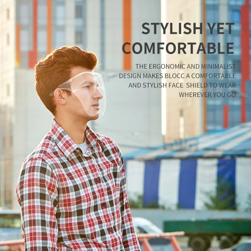 2020 Прозрачная защитная маска для лица взрослых многоразовая на все лицо