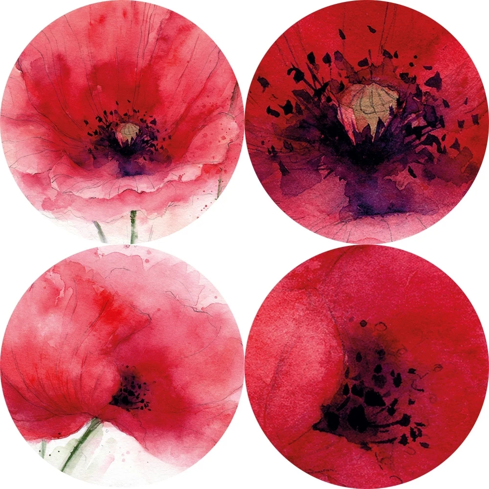 

Flowers Modern Canvas Art Painting On The Wall Large Watercolor Poppy Flower Wall Art Posters For Living Room Cuadros Decoration