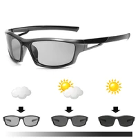 2018 driving photochromic sunglasses men polarized chameleon discoloration sun glasses for men sport fishing leisure sunglasses
