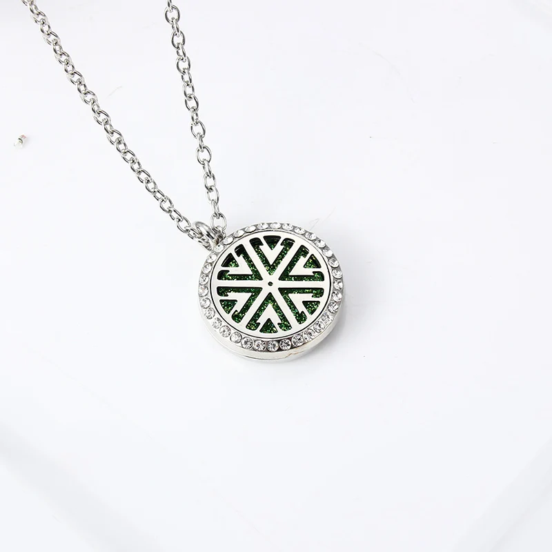 

Aroma Diffuser Life Tree Necklace Open Lockets Pendant Perfume Oil Locket To Send Chain Length Bright Mat