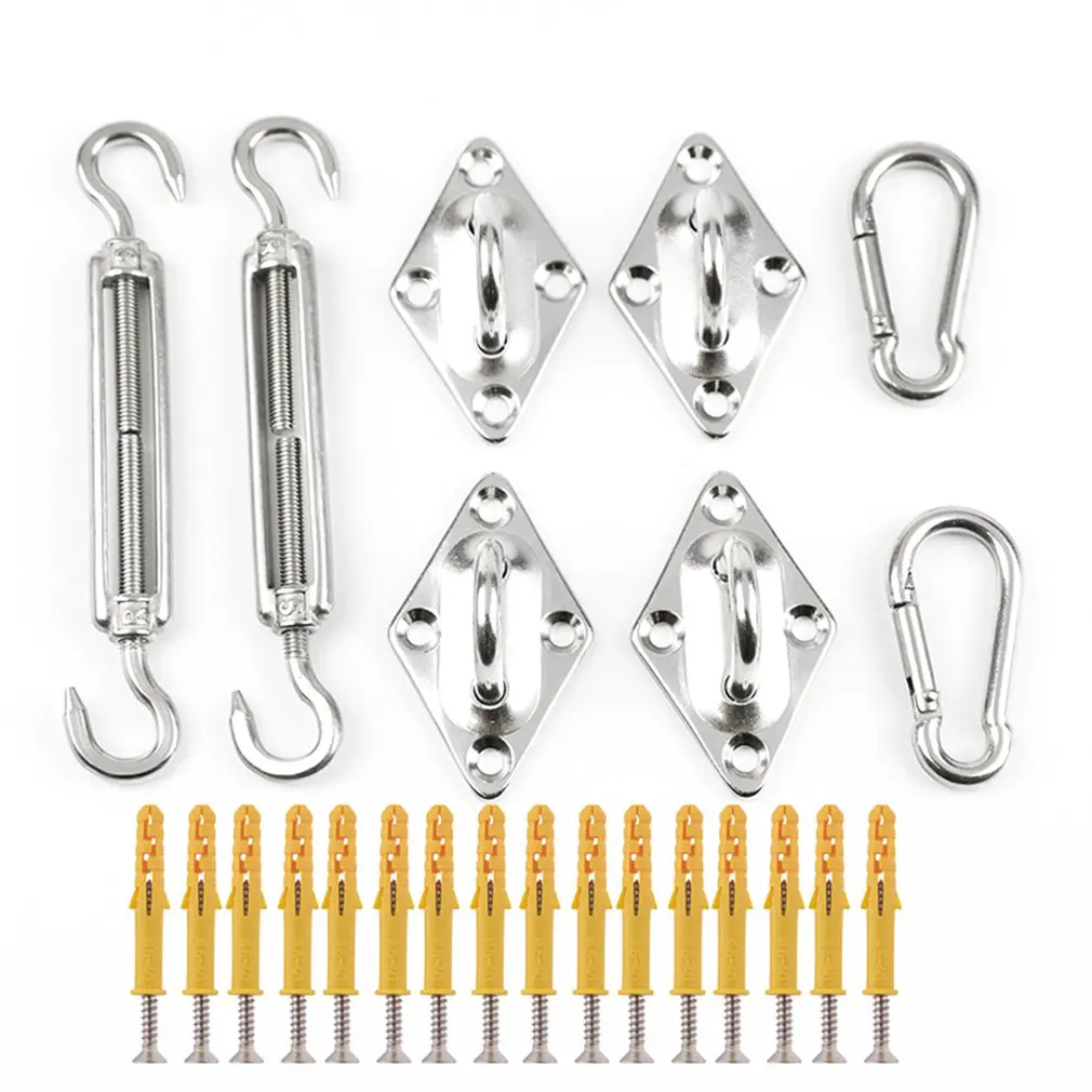 

Shade Sail Hardware Kit Mounting Hanging Stainless Steel Hardware Kit Tool For Square Rectangle Sun Shade Sails