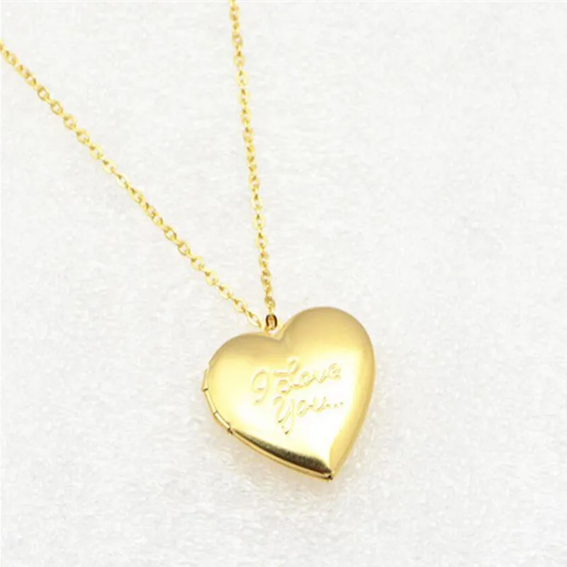 5 шт./лот подвеска медальон I Love You Heart для женщин и мужчин открытая фоторамка