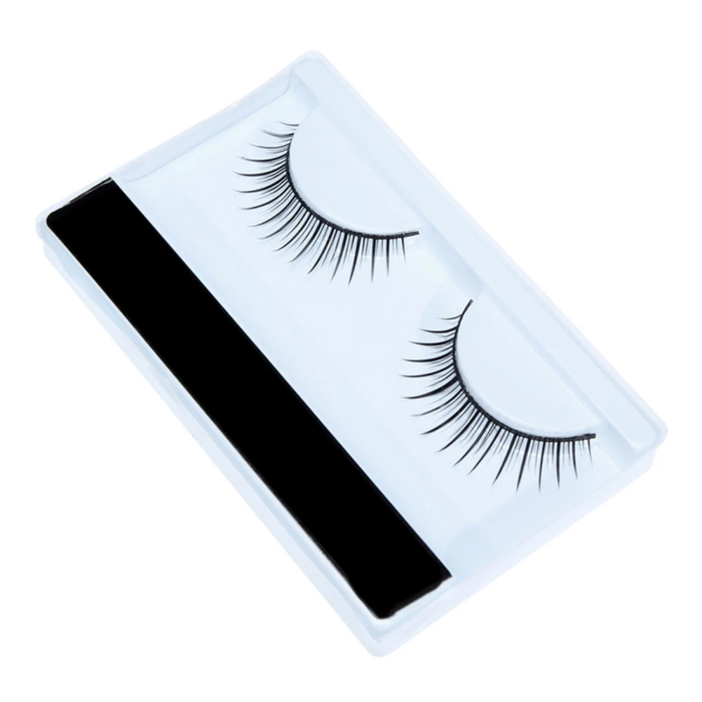 1 пара натуральные СЕКСУАЛЬНЫЕ накладные ресницы макияж для глаз Короткие