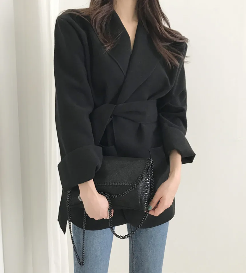 

Female 2020 New Autumn Winter Elegant Formal Women Blazers Suit Jacket v