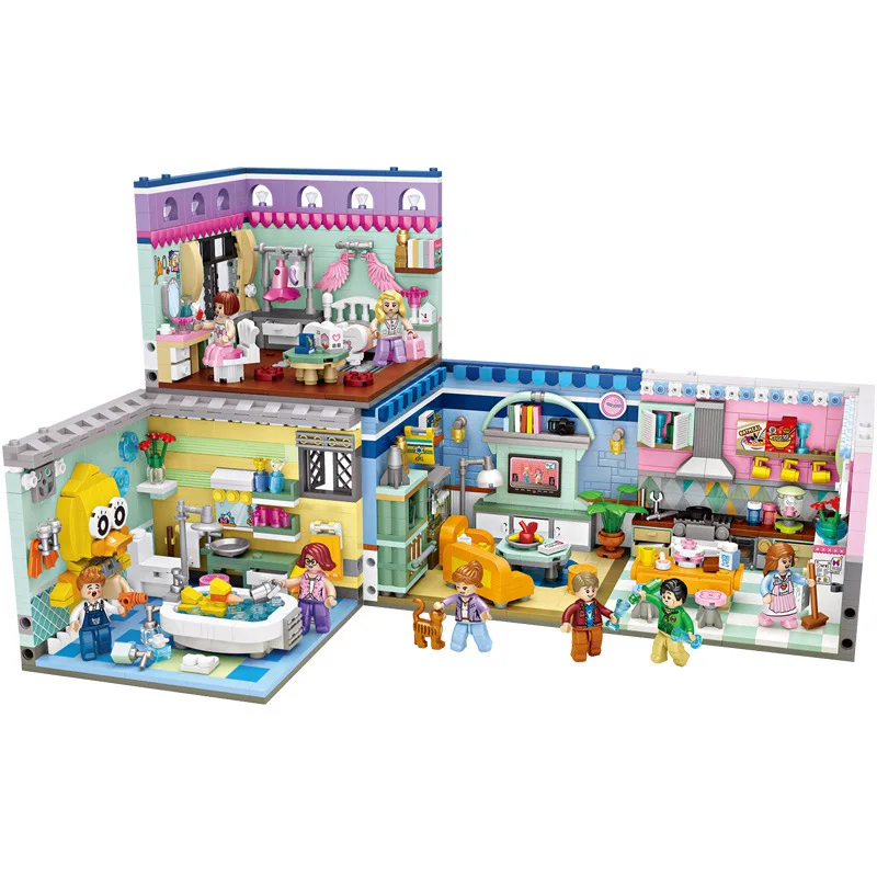 LOZ mini Blocks Kids Building Toys Boy DIY Girls Puzzle 4IN1 Room 1901 1902 1903 1904 no box | Stacking