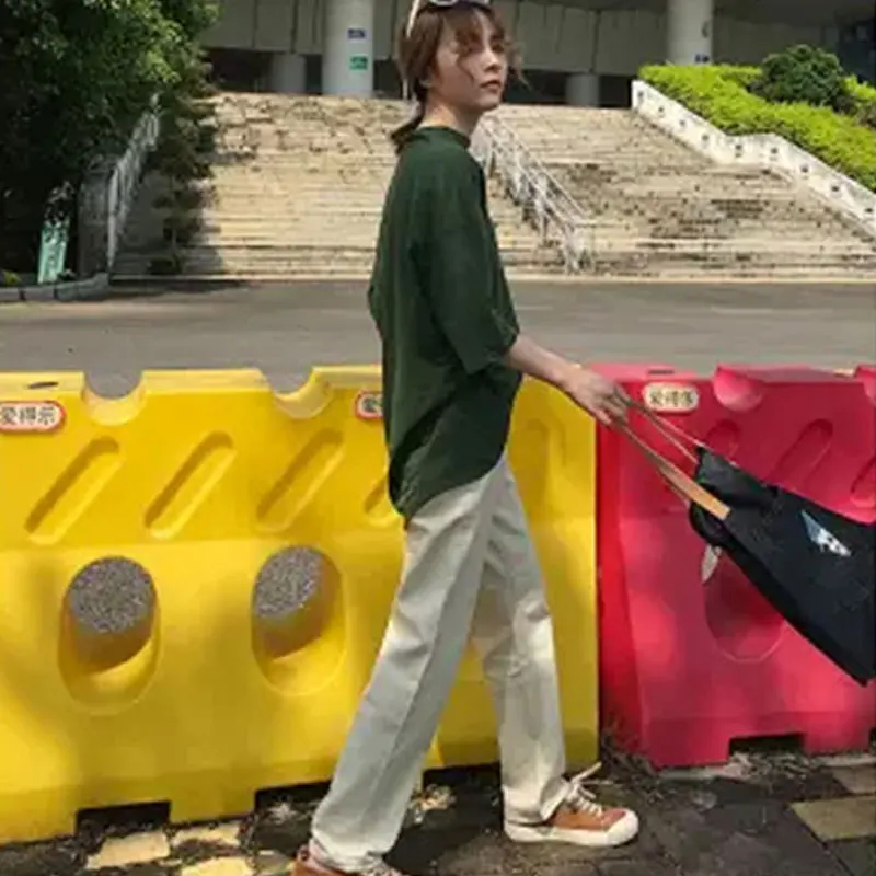 Новинка 2021 женские джинсы дымчато серые повседневные широкие Bf в стиле ретро с