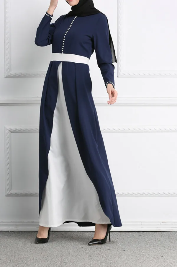 2019 New Style Muslim Fashion Middle East Stitched Long Dress LR103 | Женская одежда