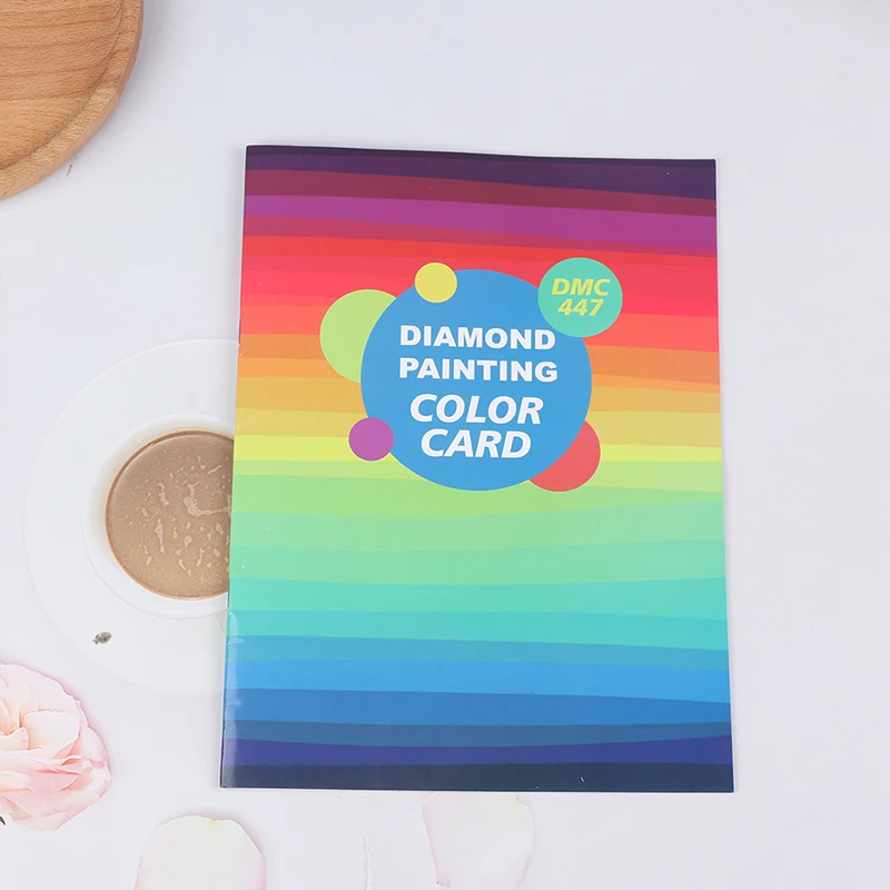 Алмазная живопись полный диапазон 447 DMC цветная карта Стразы идентификационная