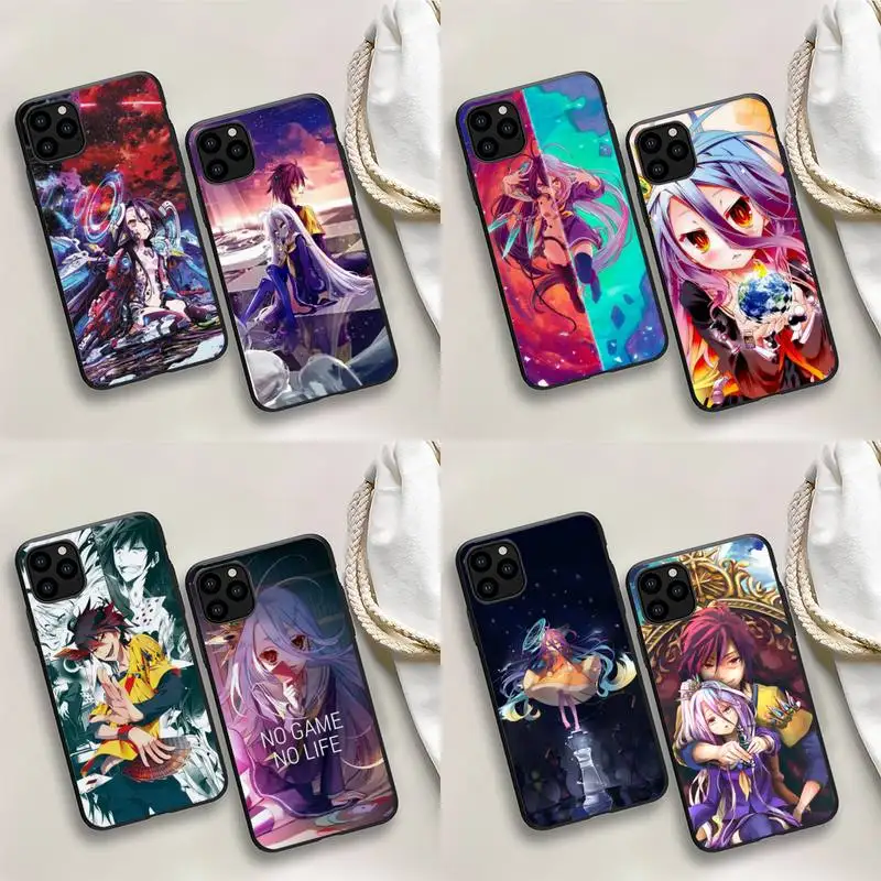 

No Game No Life Phone Case For iPhone 13 12 mini 11 Pro max 8 7 6S Plus X XS 5S SE 2020 XR Capa