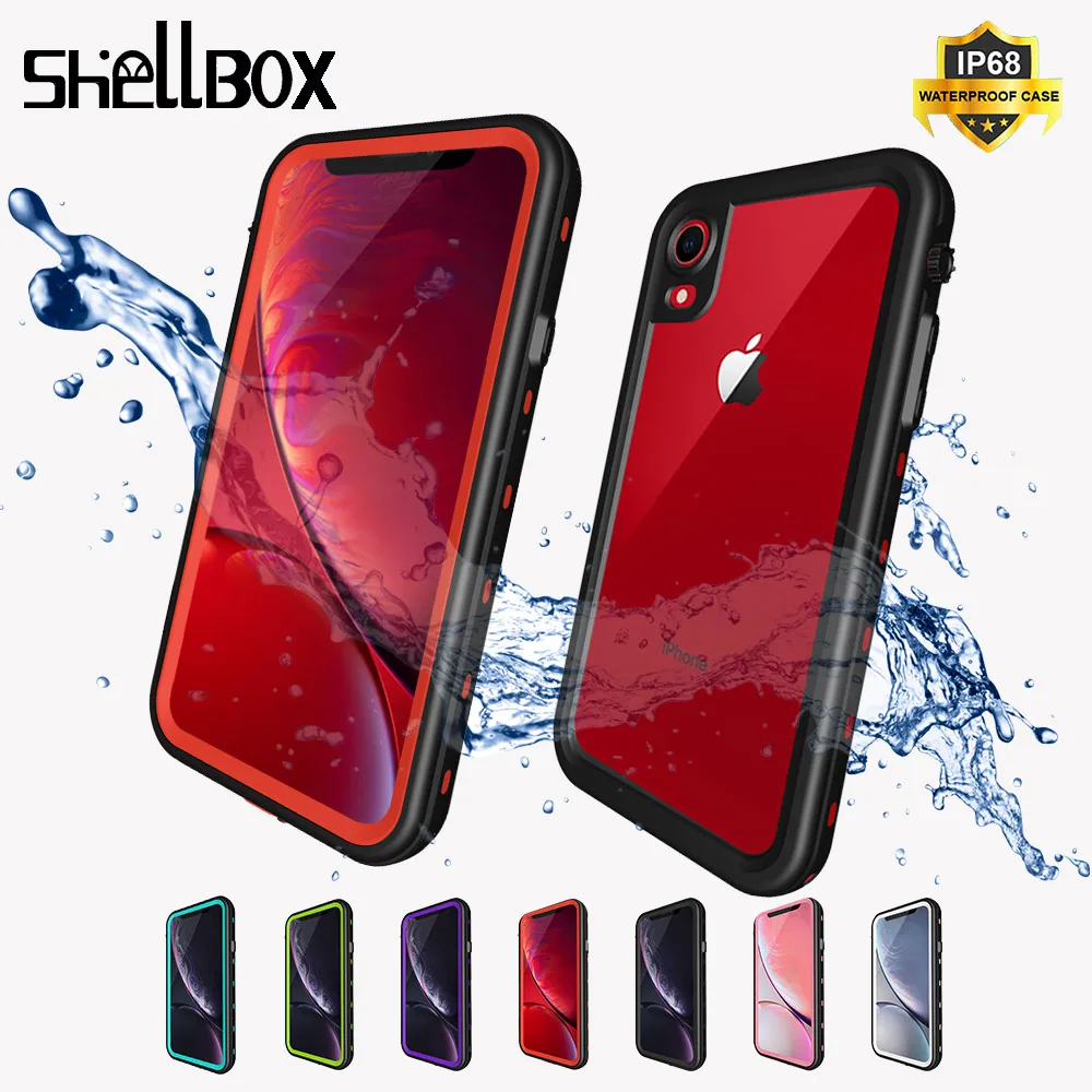 SHELLBOX водонепроницаемый чехол для iPhone 11 X XR XS MAX противоударный силиконовый 7 8 Plus