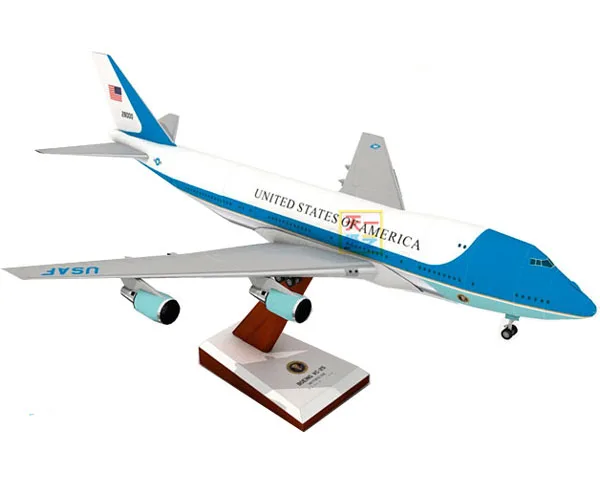 Air Force One Boeing 747 самолета 3D Бумага модель сделай сам головоломка Hand made игрушка