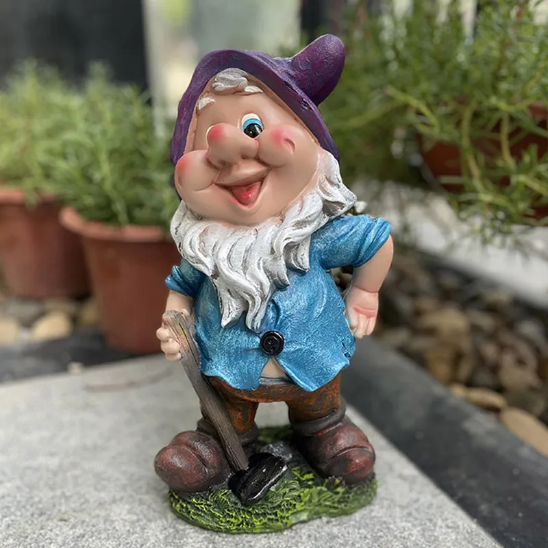 

European-style garden resin seven dwarfs ornaments outdoor lawn figurines crafts fairy tale garden courtyard decoration crafts