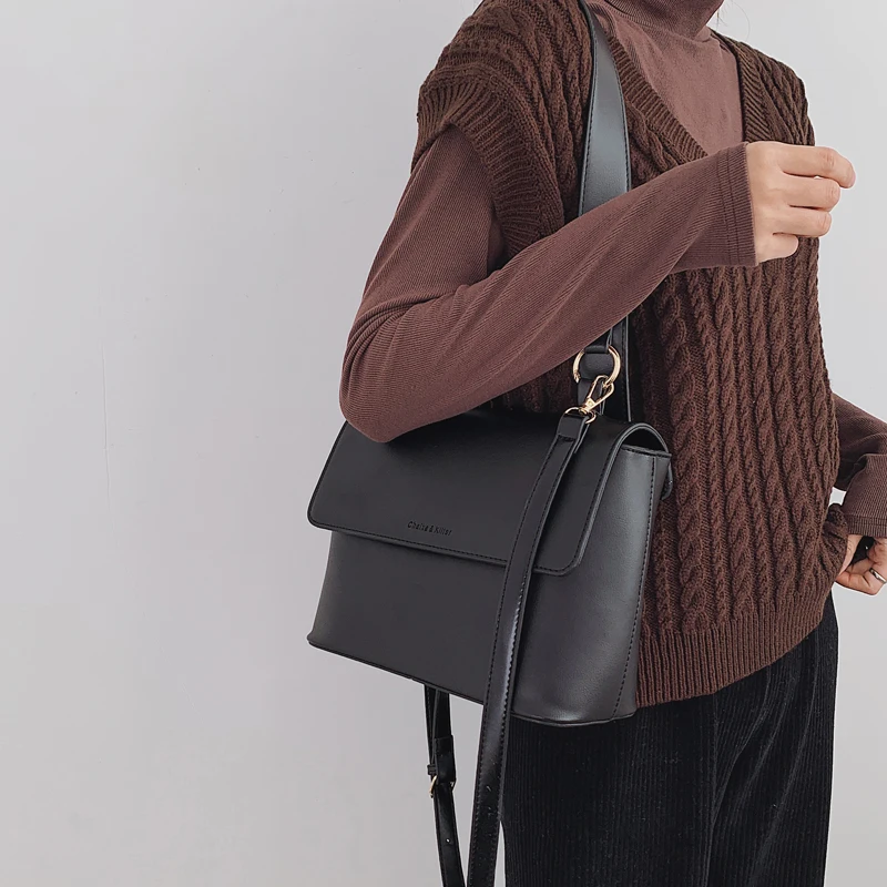 Текстурированная женская сумка на одно плечо популярная новинка 2019 Корейская