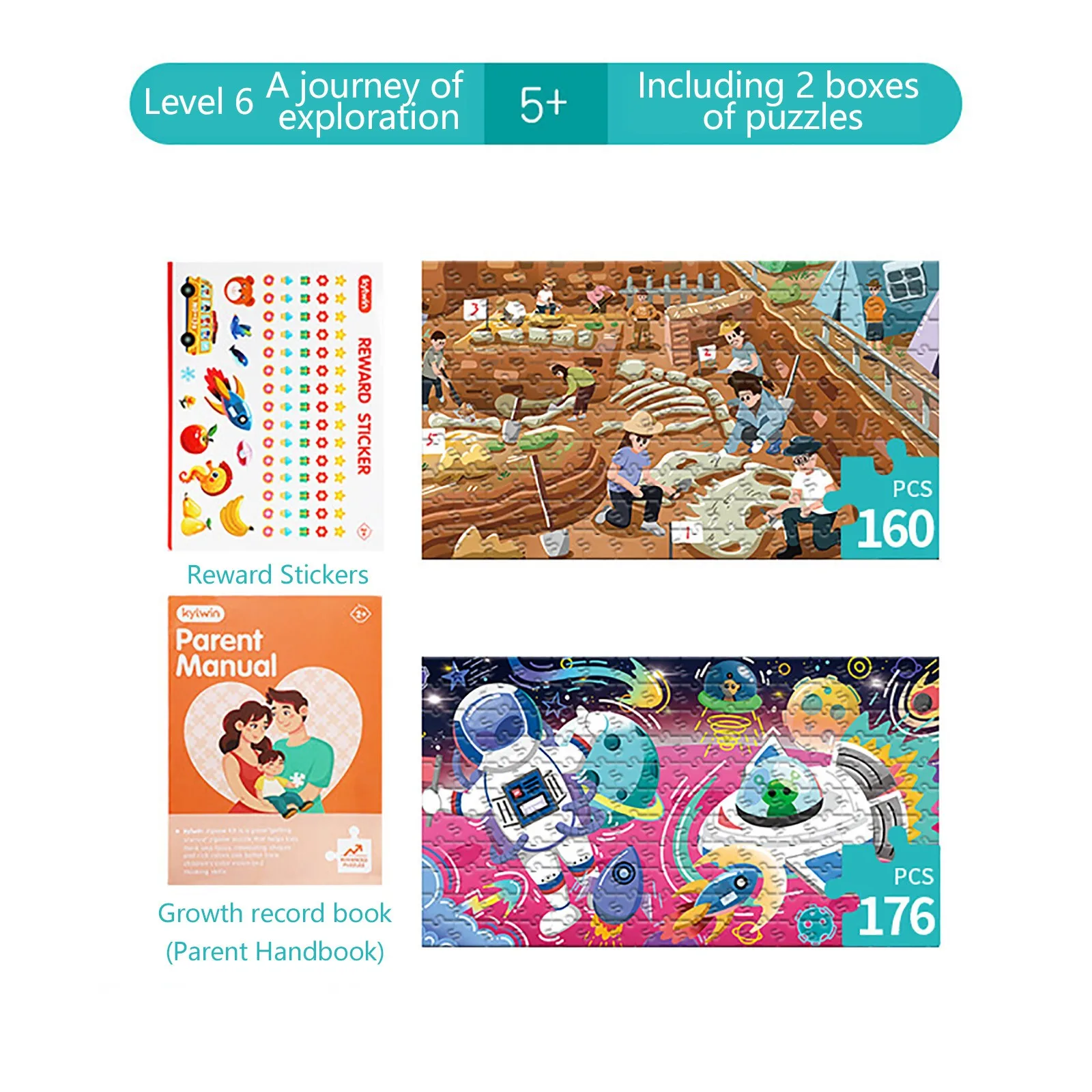 

HIINST Cartoon Early Educational Wooden Jigsaw Puzzles Children Advanced Puzzles Baby Toddler Toys For Boys & girls 2-3-4 years