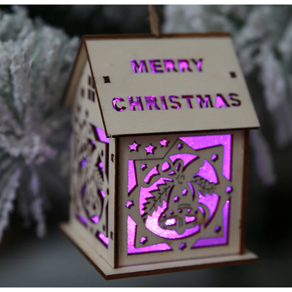 2019 Счастливого Рождества светодиодный светильник деревянные украшения подарок
