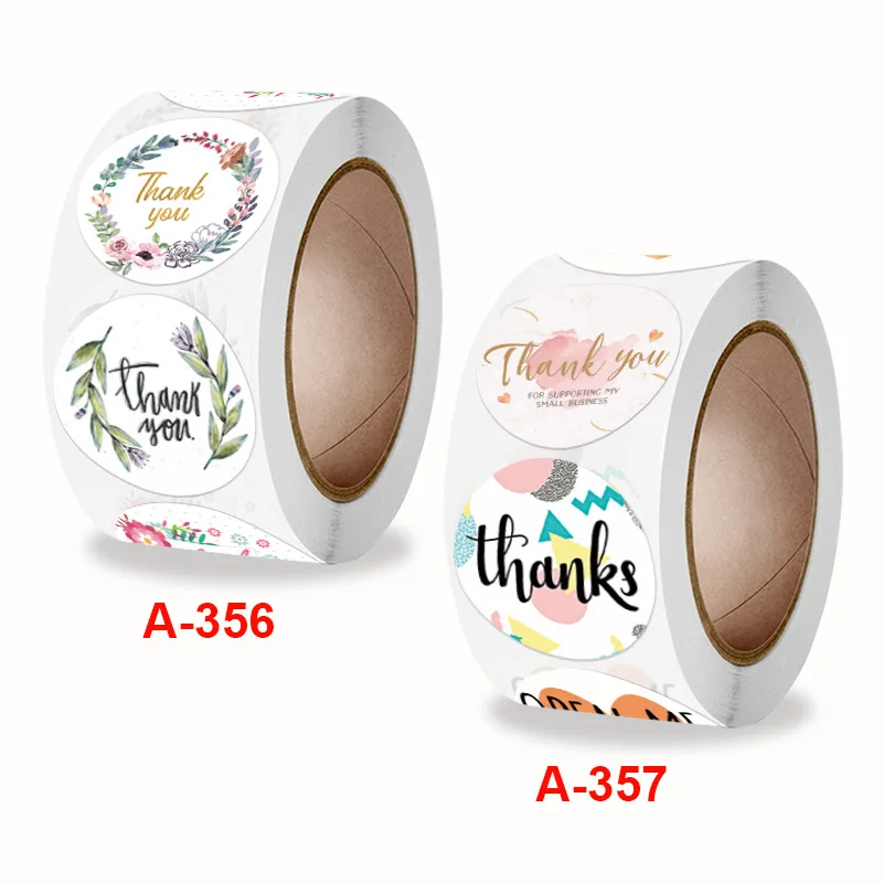 

500pcs Thank You Stickers 1inch Round Gift Seal Label Sticker Diary Stationery Stickers For Wedding Party Decor Handmade Sticker