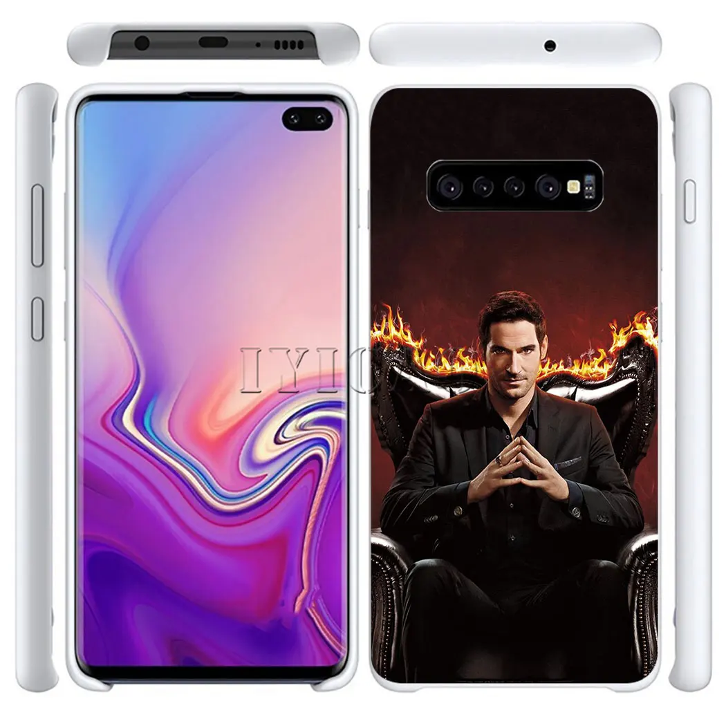 Жесткий чехол с американским ТВ Люцифером для samsung Galaxy S10e S10 S9 S8 Plus S6 S7 Edge Note 9 8 10 |