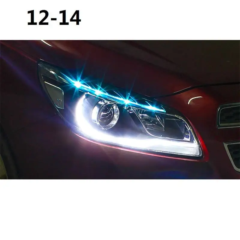 Automovil внешние Assessoires Стайлинг авто аксессуар Cob Led Drl фары Задние Автомобильные в