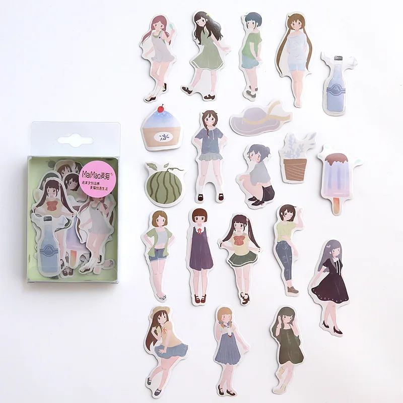 

20set /1lot Kawaii Stationery Stickers Diary Small fresh boxed Decorative Mobile Stickers Scrapbooking DIY Craft Stickers