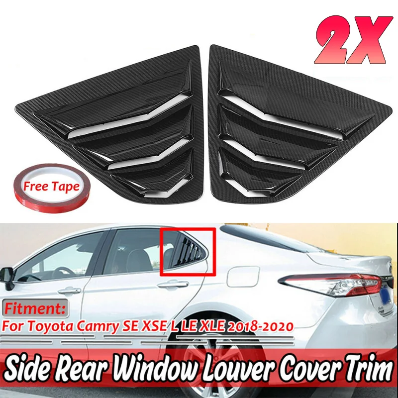 Пара боковых жалюзи для заднего стекла автомобиля обшивка затвора Toyota Camry SE XSE L LE