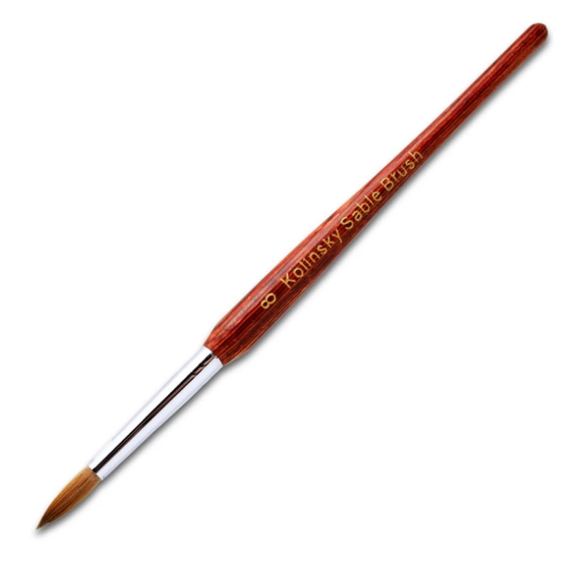 

27RC 1pc Professional Nail Art Brush Wood Handle Gel Builder Manicure Nails Brushes Drawing Tools
