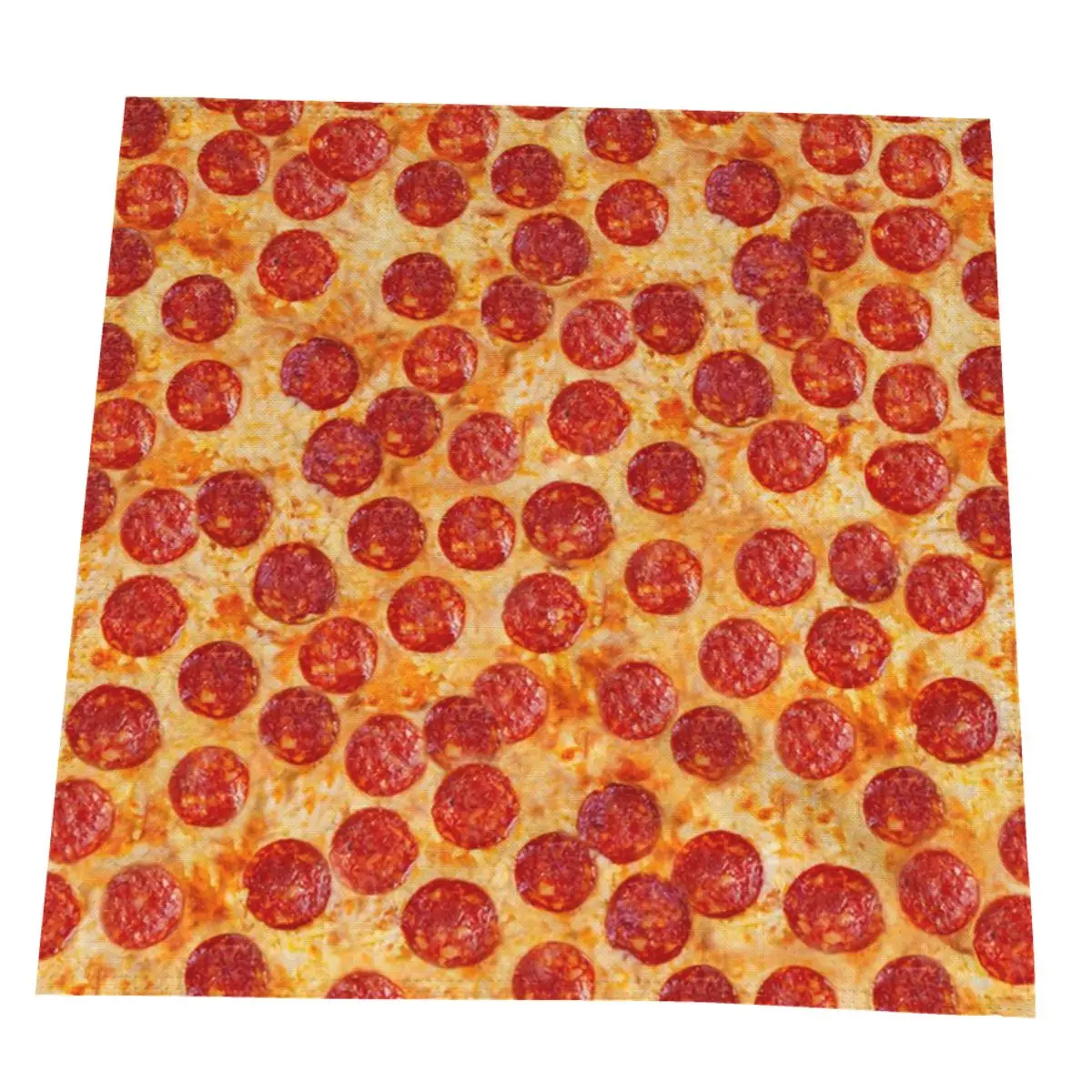

Pizza Table Napkins Cloth Square Satin Fabric Wedding Birthday Home Party Hotel Polyester For Decoration