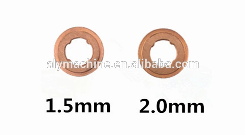 

100pcs 7x15mm EURO-III Common Rail Injector Nozzle Copper Pad Gaskets For Diesel Injector Sealing, Diesel Pump Repair Tool Parts