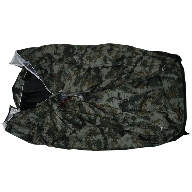 

Outdoor Camouflage Tent Beach Tent Camping Tent with Stainless Steel Fishing Trumpet Mazar