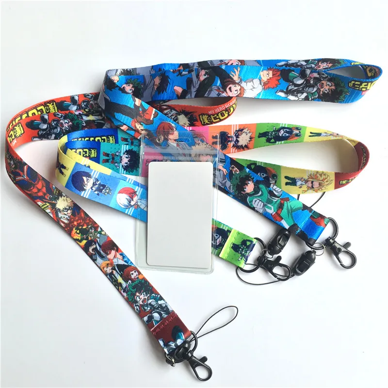 Японский аниме мой герой академические брелки шейный ремешок Ремешки для ключей