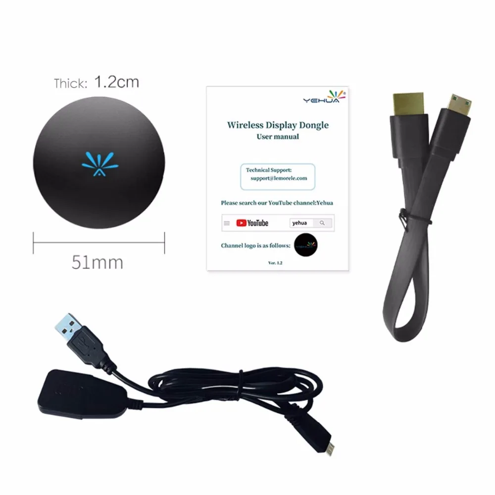 

1080P G6 TV Stick 2.4G/5G Video WiFi Display Dongle HD Digital HDMI-compatible Media Video Streamer TV Dongle Receiver