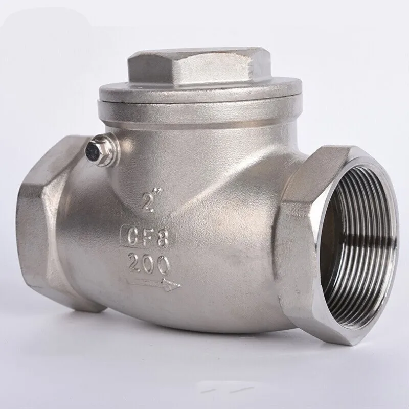 

Stainless steel wire mouth horizontal non-return valve 304 stainless steel female thread swing check valve 1/2" 3/4" 1" 1-1/4"