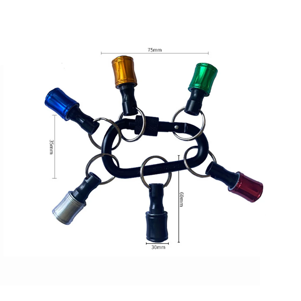 

6Pcs in 1 1/4inch Hex Shank Screwdriver Bits Holder Extension Bar Extender Drill Bit Screw Adapter Quick Release Keychain