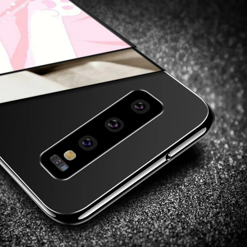 Silicone Cover Black Big Eye Cat For Samsung Galaxy S21 S20 FE Ultra S10 S10e Lite S9 S8 S7 S6 Edge Plus Phone Case