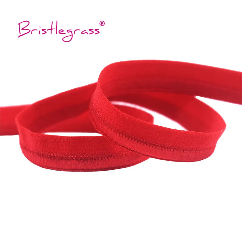 BRISTLEGRASS 2 5 10 Yard 3/8&quot 10mm Elastic Piping Band Rope Nylon Bias Tape Welting Cord Bedding Underwear Lingerie Sewing Craft |