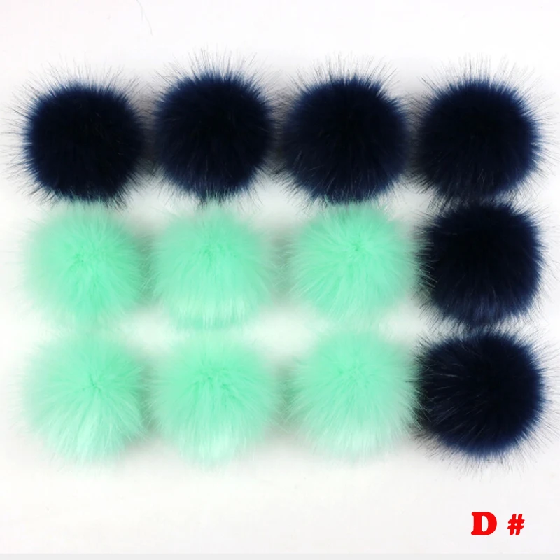 12 шт. 10 см помпон из искусственной лисы из пушистой искусственной шерсти шары для Pom DOY обувь шляпа волосы мяч аксессуары ремесло поставки