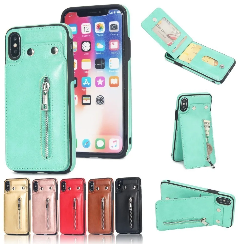 Чехол для Iphone 7 XR XS MAX чехол роскошный оригинальный официальный кожаный кошелек