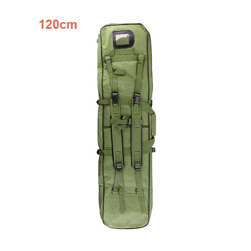 120cm green Военный Рюкзак 85 96 100 120 см с винтовкой, Сумка с пистолетом, чехол с двойной винтовкой, сумка для страйкбола, наружный портативный рюкзак для охоты - Цвет: 120cm green