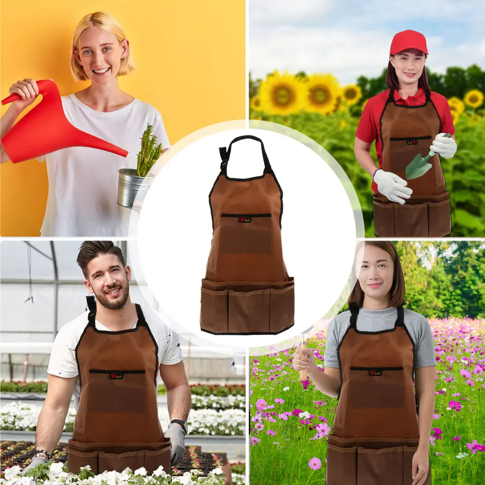 

2PCS Oxford Cloth Gardening Apron Premium Gardening Apron Sturdy Gardening Apron
